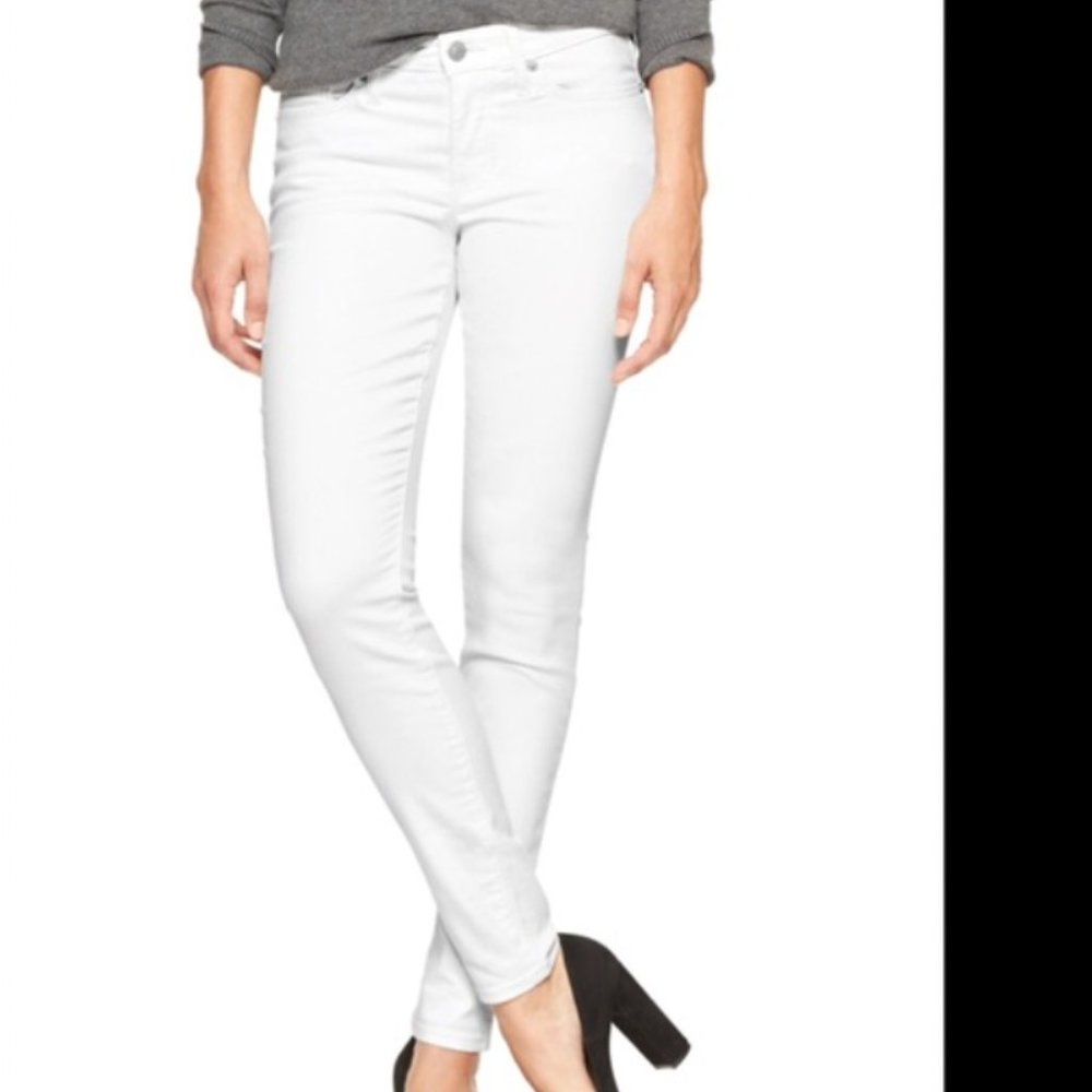 NWT Gap White Denim Legging Ankle